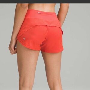lululemon athletica sz 8 Women's Speed Up Athletic Shorts - Solar Orange
